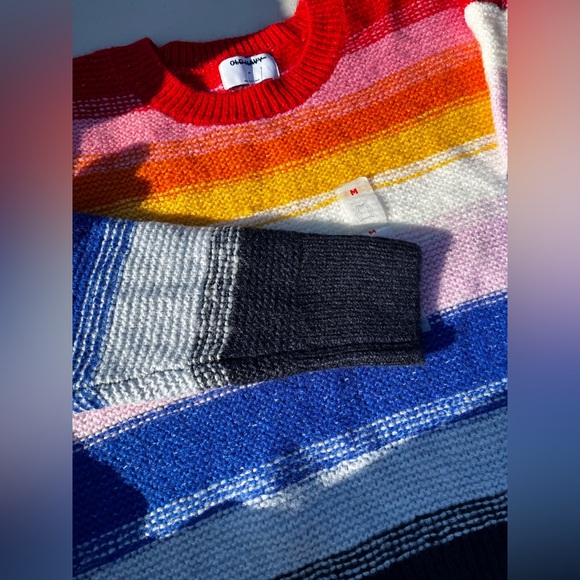 Old Navy Multicolor Striped Sweater - Picture 6 of 11